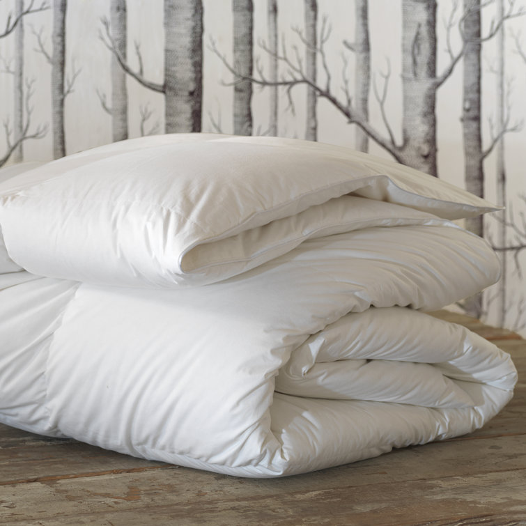 Queen White Cotton Down Reversible Summer Comforter
