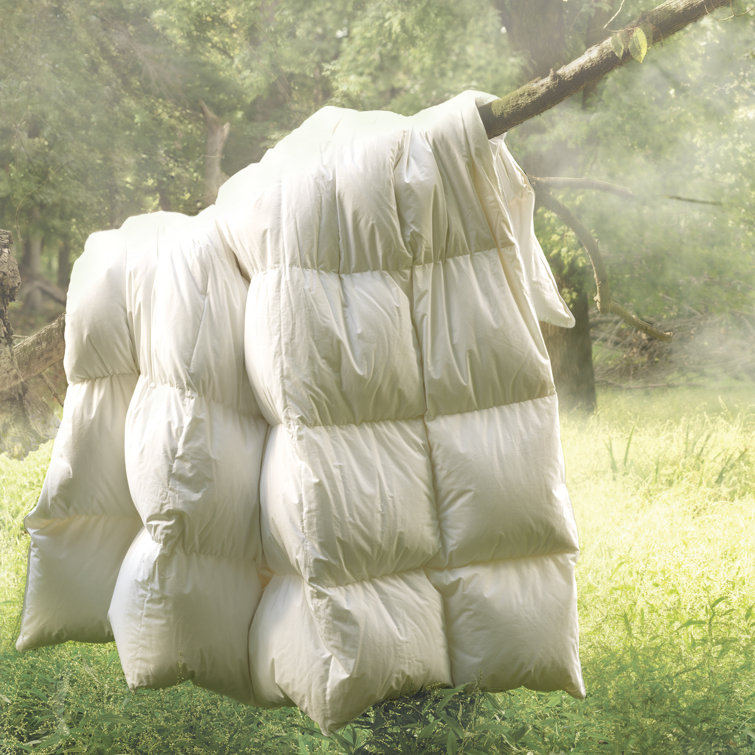 Queen White Cotton Down Reversible Summer Comforter