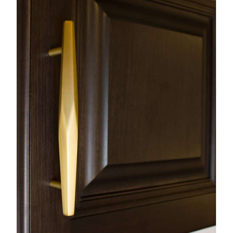 7-Inch Satin Gold Brushed Modern Industrial Bar Pull