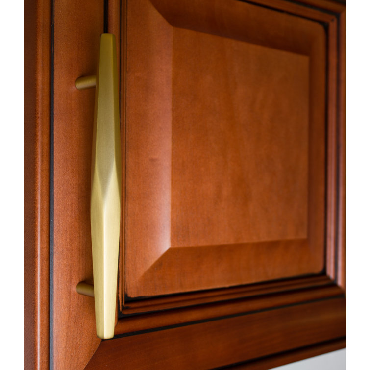 7-Inch Satin Gold Brushed Modern Industrial Bar Pull