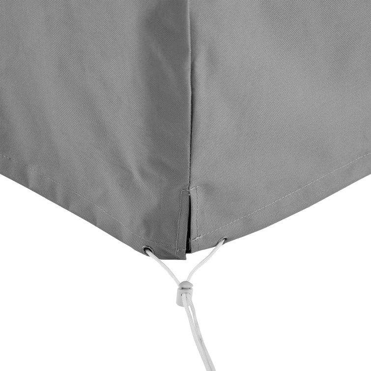 Gray Heavy-Duty Vinyl Outdoor Chaise Lounge Cover