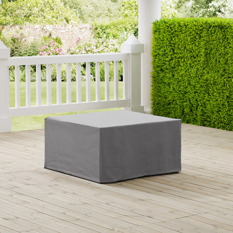 Gray Heavy Gauge Vinyl Weather Resistant Patio Table Cover
