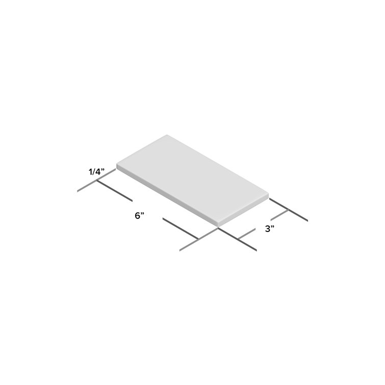 Spa Green 3'' x 6'' Glass Subway Wall Tile