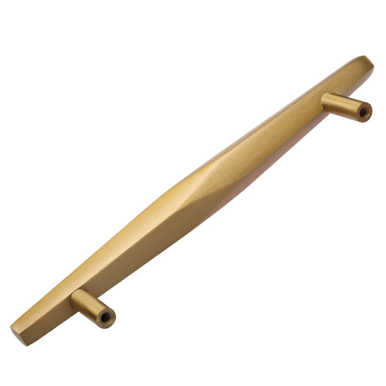 7-Inch Satin Gold Brushed Modern Industrial Bar Pull