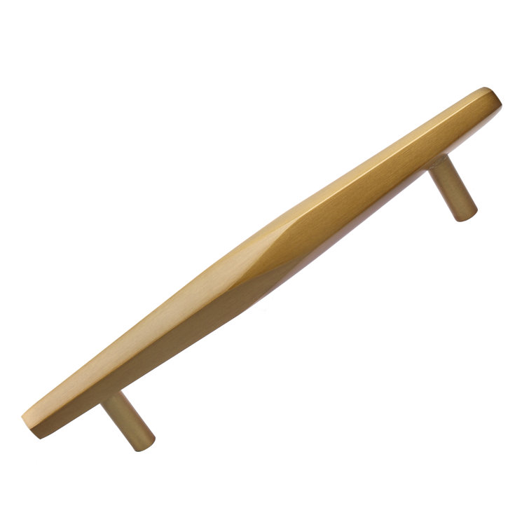 7-Inch Satin Gold Brushed Modern Industrial Bar Pull