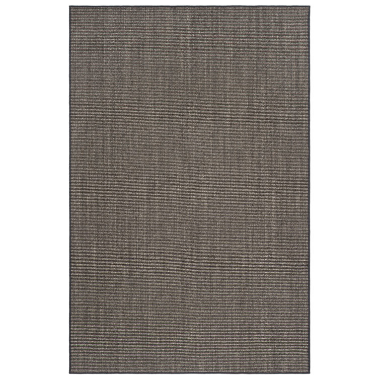 Charcoal Gray Hand-Knotted Wool Runner Rug 2'4" x 4'