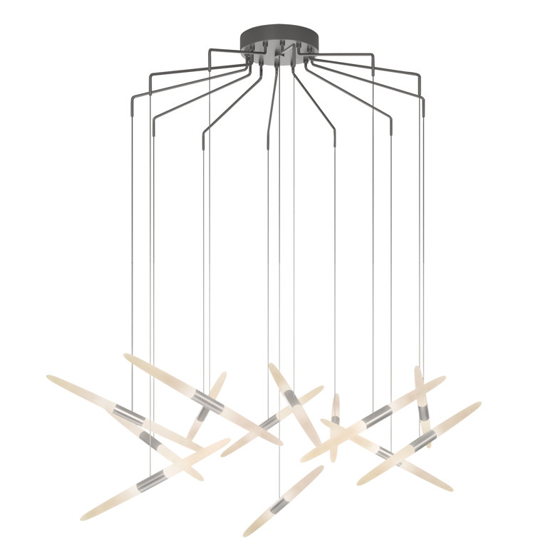 Modern Bright Satin Aluminum LED Pendant Light