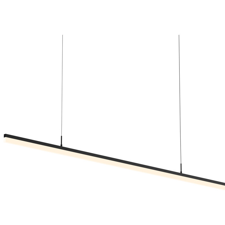 Satin Black Aluminum 71.5" LED Pendant Light
