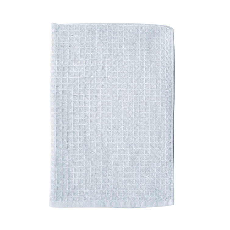 Ocean Blue Waffle Weave Cotton Hand Towel