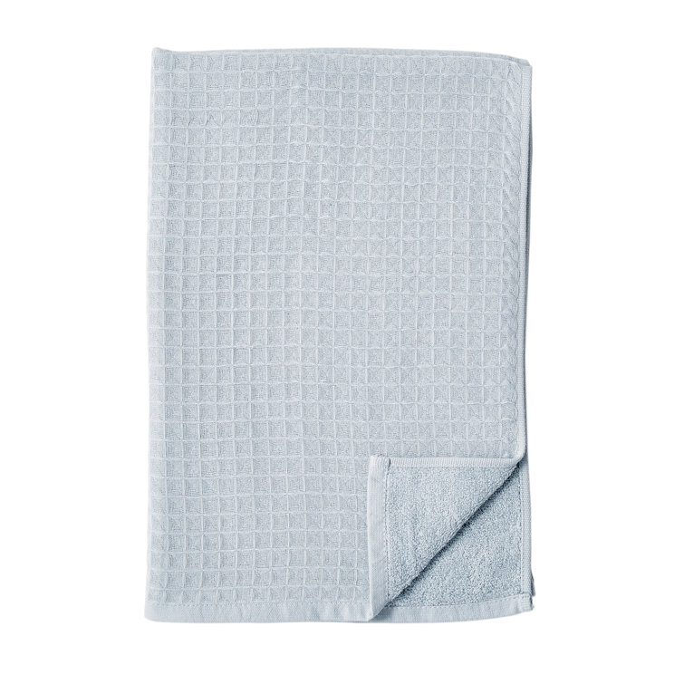 Ocean Blue Waffle Weave Cotton Hand Towel