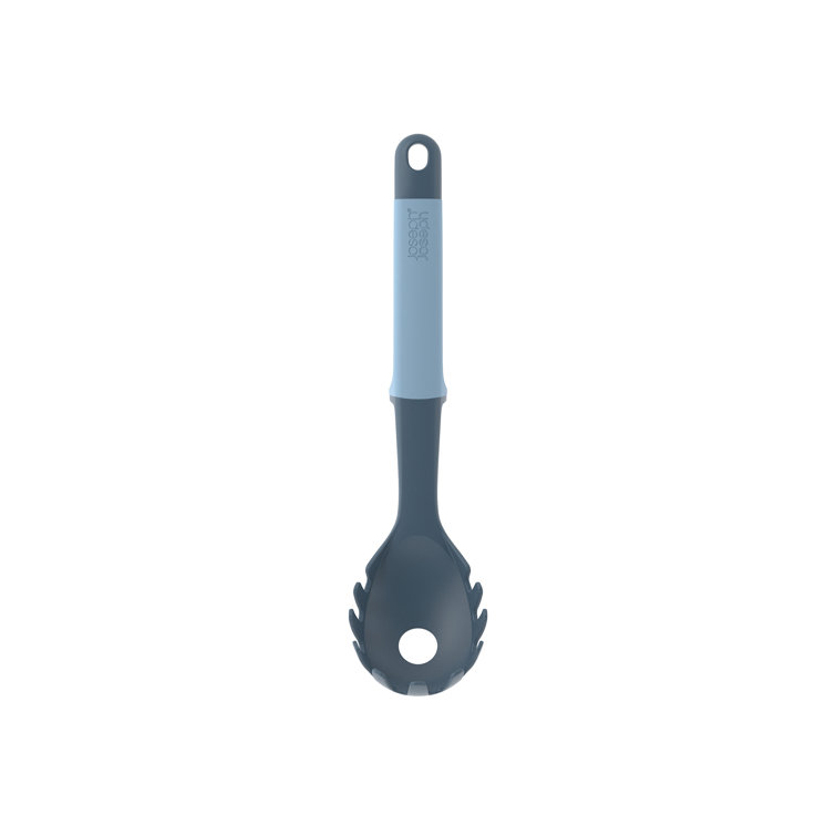 Sky Blue Nylon and Silicone 6-Piece Utensil Set with Rotating Stand