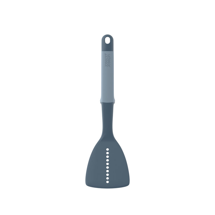 Sky Blue Nylon and Silicone 6-Piece Utensil Set with Rotating Stand