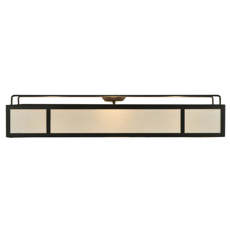 Bronze Globe 6-Light LED Semi Flush Mount for Indoor/Outdoor