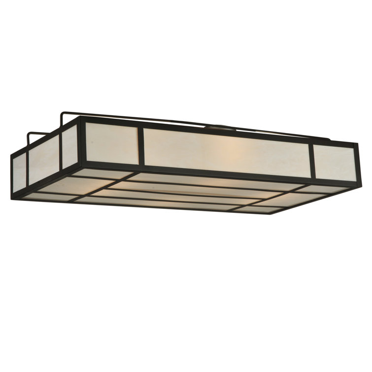Bronze Globe 6-Light LED Semi Flush Mount for Indoor/Outdoor