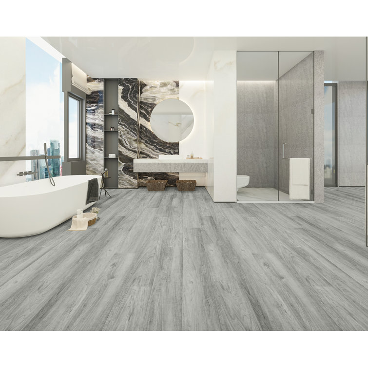 Ashen Bay Extra Long Wide Plank Waterproof Vinyl Flooring