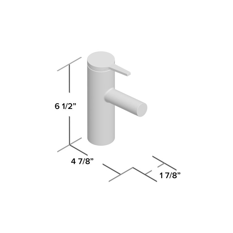 Matte Black Single-Handle Bathroom Sink Faucet