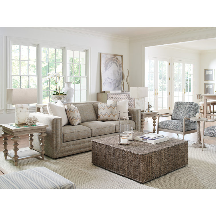 Shell Blue Metal Upholstered Armchair with Down Cushions