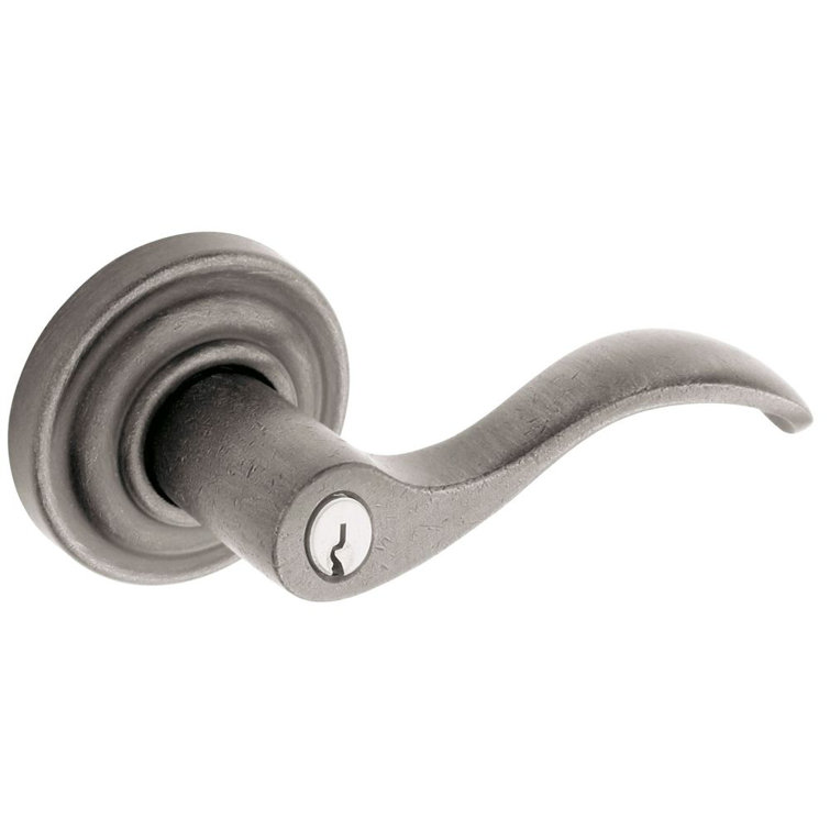 Oil Rubbed Bronze Right-Handed Wave Door Lever Set
