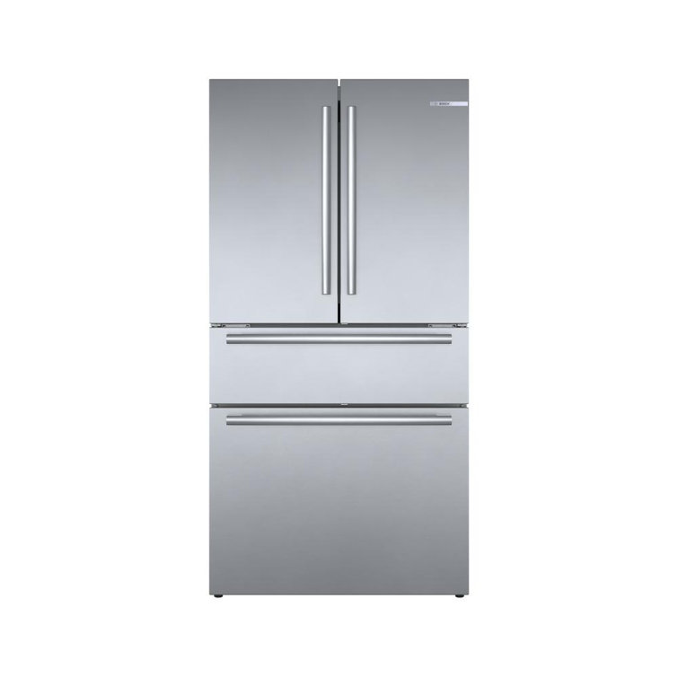 36 Inch Stainless Steel Smart French Door Refrigerator with Ice Maker
