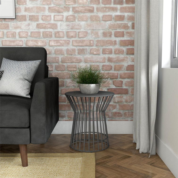 Roberta 20'' Charcoal Metal Multipurpose Outdoor Side Table