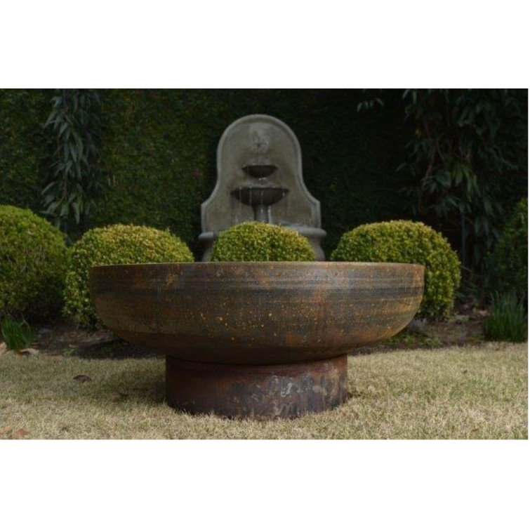 Harrogate Round Black Steel Wood Burning Fire Pit