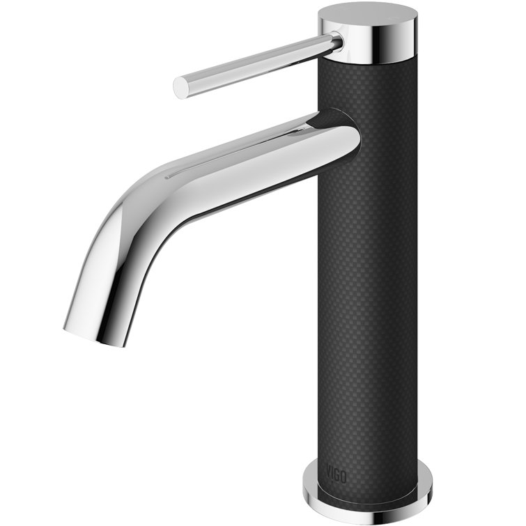 Madison 8" Black and Chrome Single Handle Bathroom Faucet