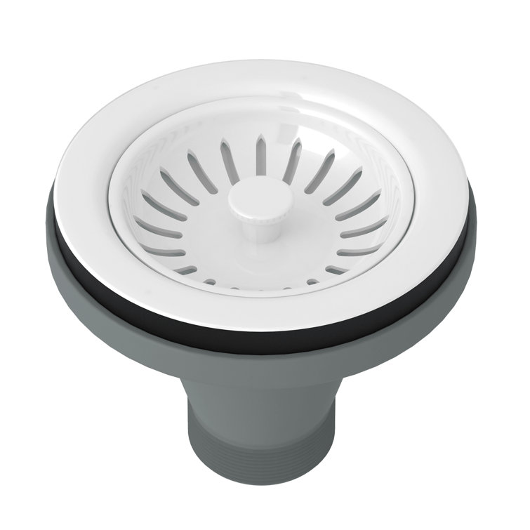 White Stainless Steel Manual Basket Strainer