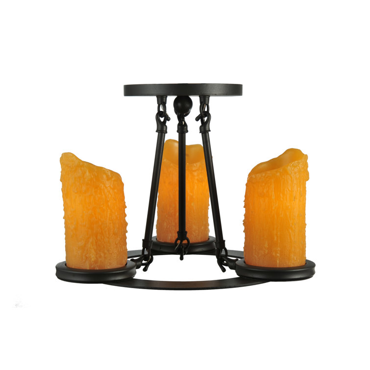 Black Glass 3-Light Globe Indoor/Outdoor Flush Mount