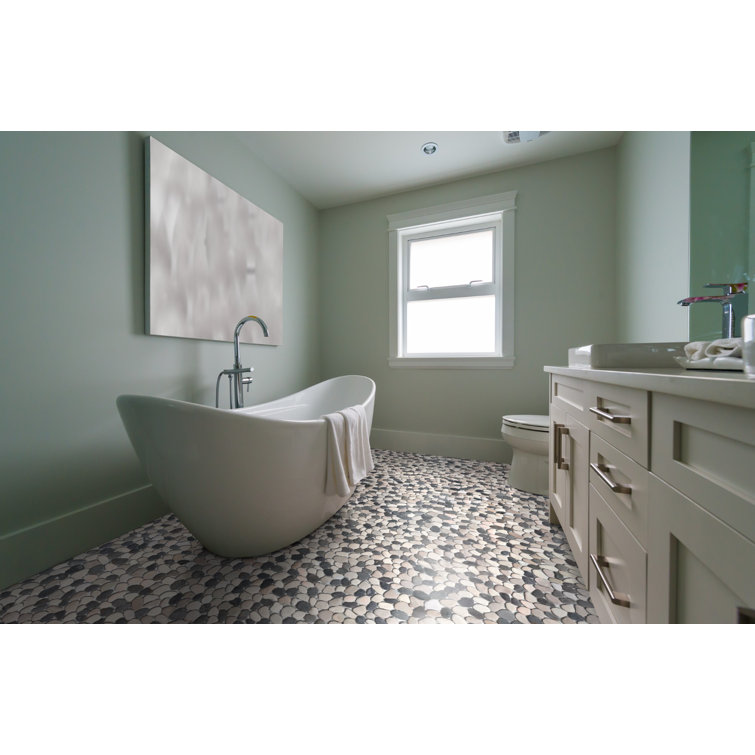 Classic Pebble Multicolor Natural Stone Mosaic Tile Sheet