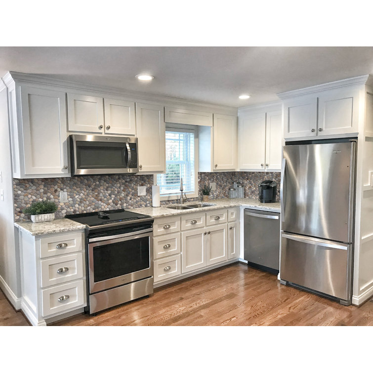 Classic Pebble Gray Blend Natural Stone Mosaic Floor and Wall Tile