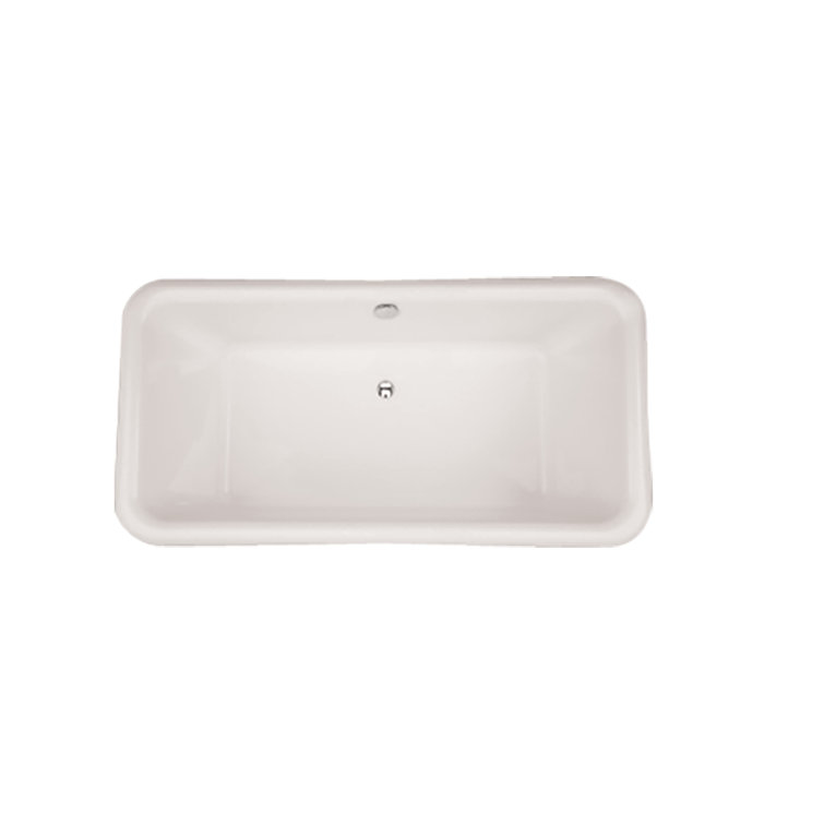 Michelangelo 70'' White Acrylic Freestanding Rectangular Bathtub