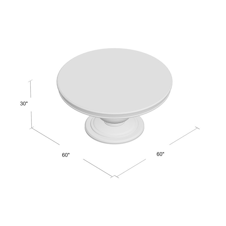 Rustic Taupe 60" Reclaimed Pine Round Dining Table