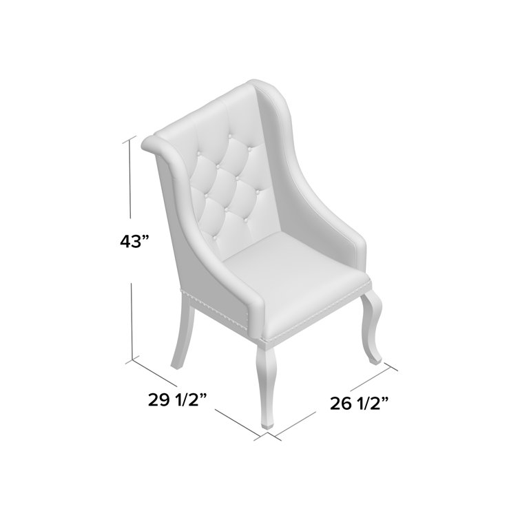 Cream Upholstered Arm Chair with Barley Brown Wooden Legs