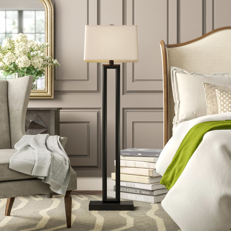 Deep Patina Bronze 60" Floor Lamp with Snowflake Shade