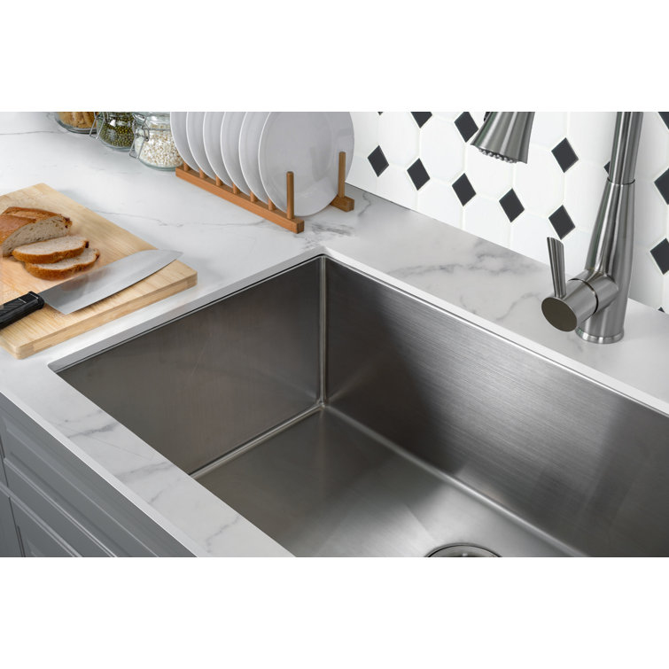 Rivage 32" Stainless Steel Single Basin Undermount Kitchen Sink