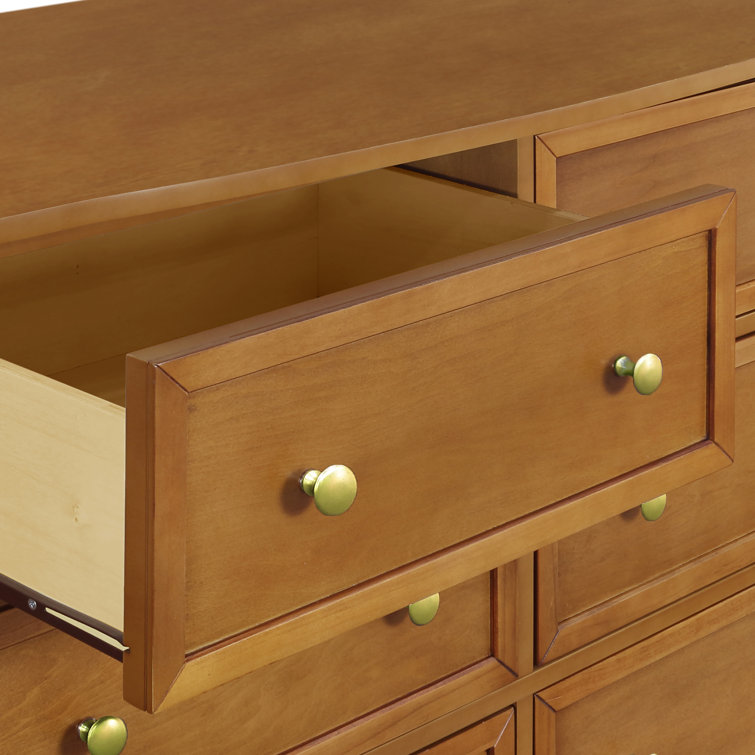 Kalani Chestnut 6-Drawer Double Wide Nursery Dresser