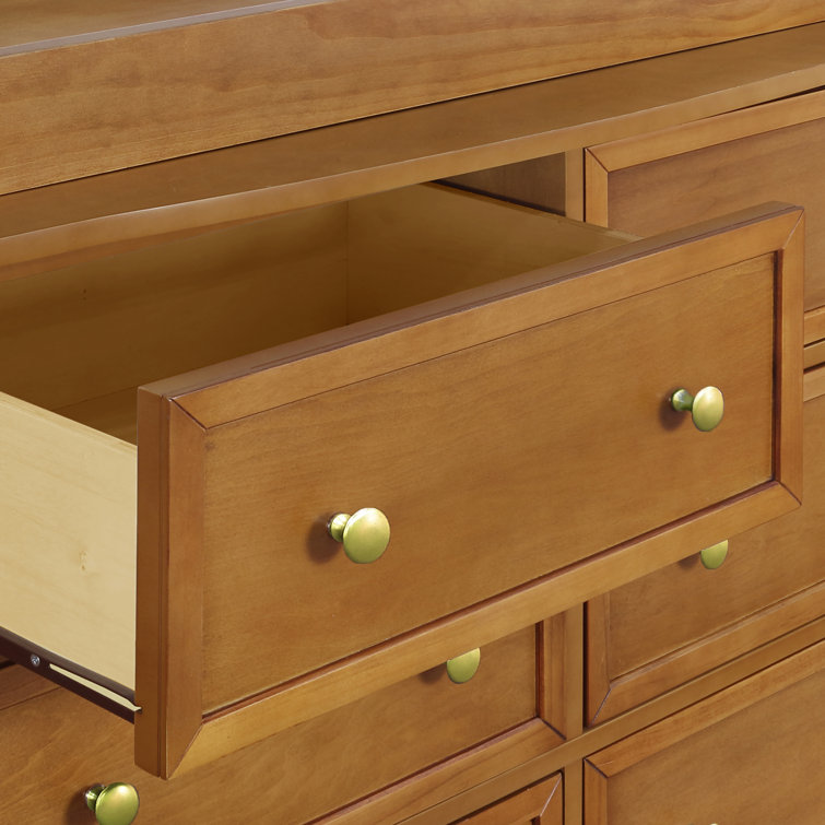 Kalani Chestnut 6-Drawer Double Wide Nursery Dresser