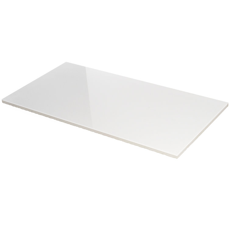 Lucid White 6" x 12" Polished Marble Nanoglass Subway Tile