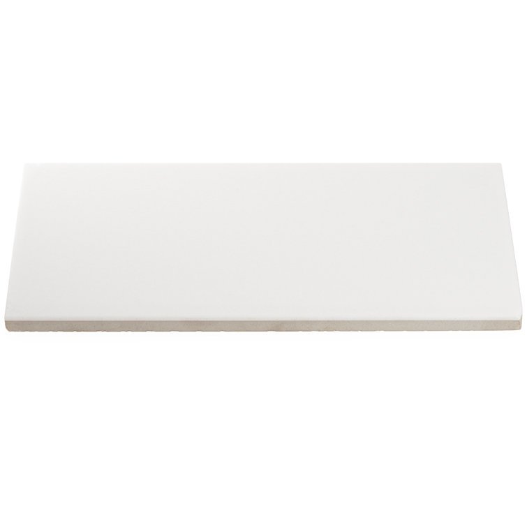 Lucid White 6" x 12" Polished Marble Nanoglass Subway Tile
