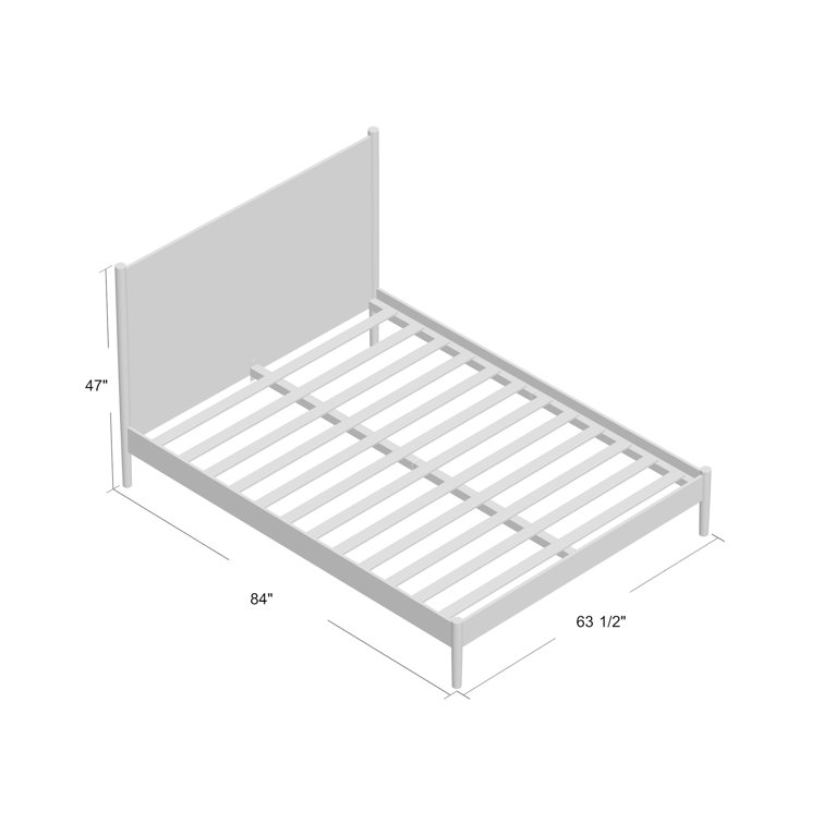 Antigua Black Wood Queen Bed with Headboard and Drawer