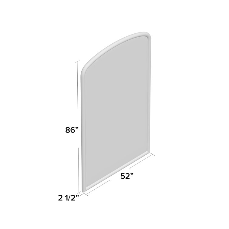 Brookings Transitional Full-Length Gold Leaner Mirror 52x86
