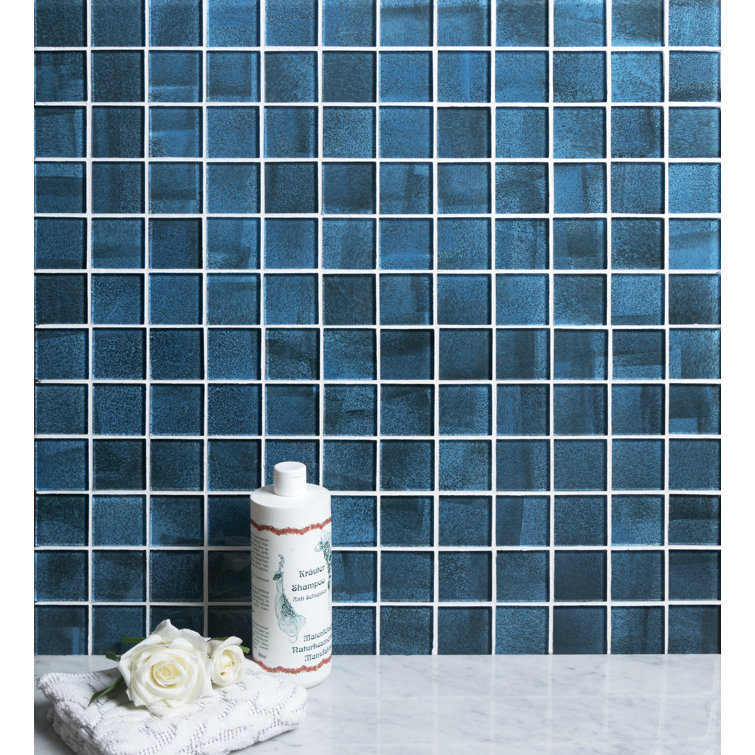 Lake Shore Blue Glass Mosaic Tile for Walls and Floors