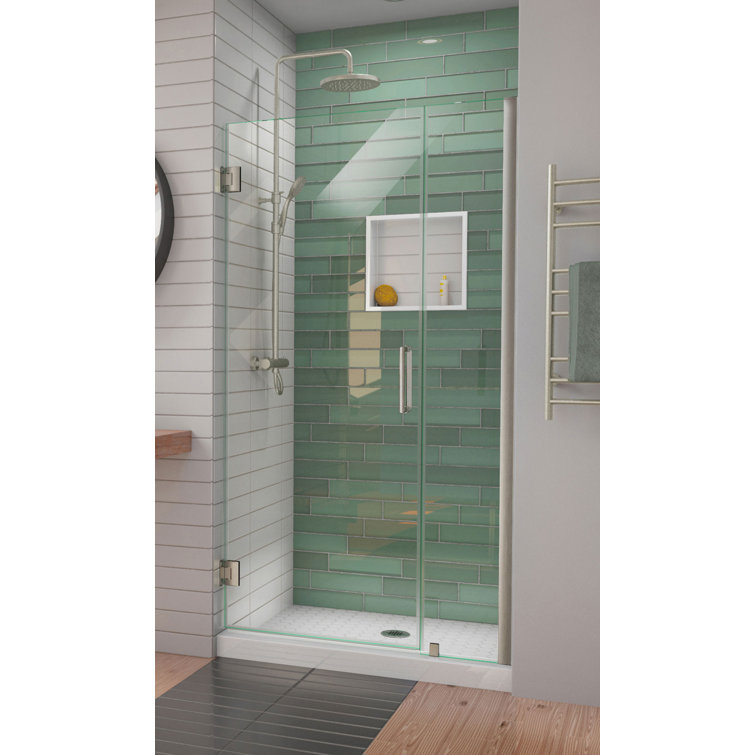 Unidoor-LS 36'' W x 72'' H Frameless Clear Glass Shower Door