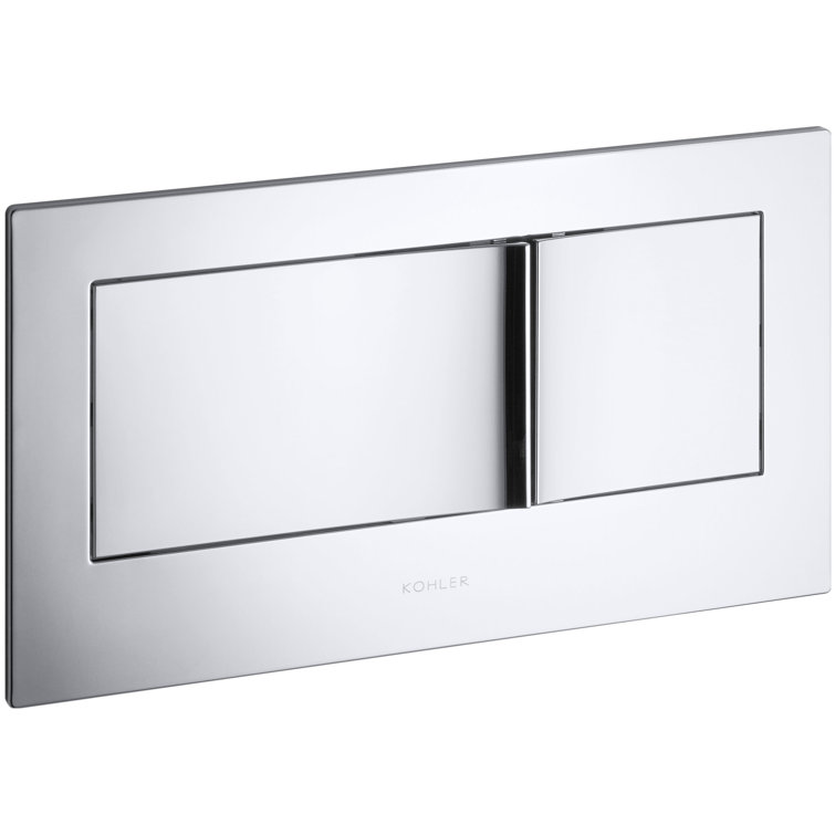 Veil Sleek Dual-Flush Wall Actuator Plate in Polished Chrome