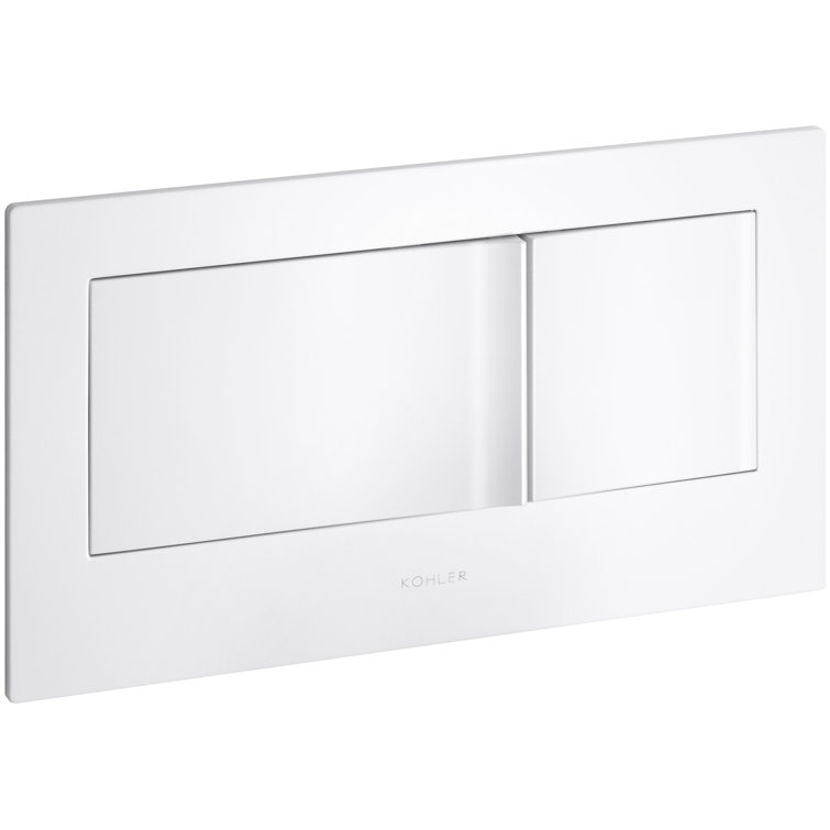Veil Universal Fit Dual-Flush Wall Actuator Plate, White