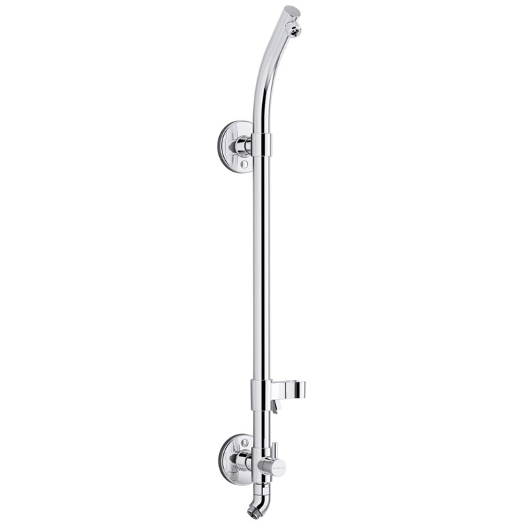 Polished Chrome Adjustable Shower Column with Slidebar Bracket