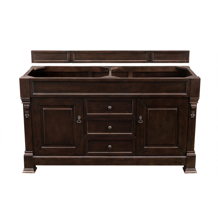 Brookfield 60" Double Sink Mahogany Freestanding Vanity