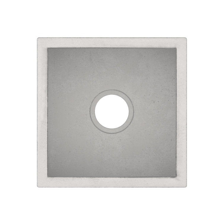 Ventana 15" Ash Concrete Farmhouse Apron Front Sink