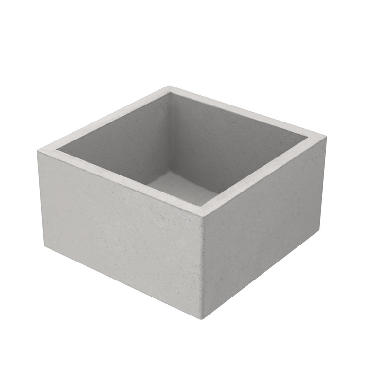 Ventana 15" Ash Concrete Farmhouse Apron Front Sink