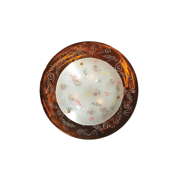 Nickel Glass 3-Light Energy Star Bowl Pendant